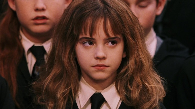 Little Hermione Granger wearing black