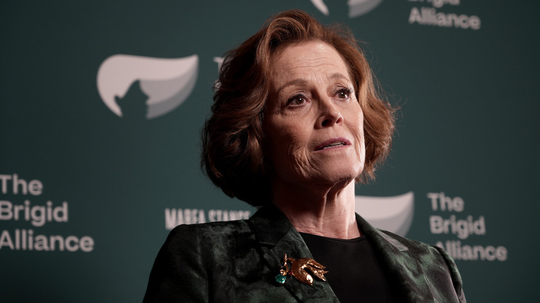 Sigourney Weaver on the red carpet