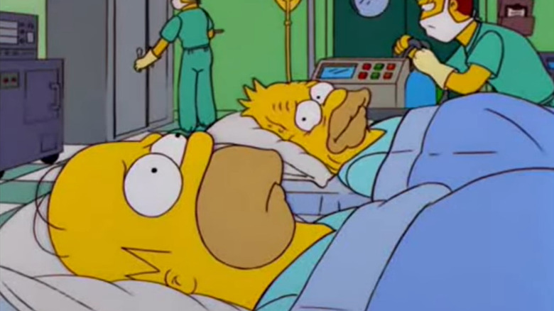 Homer and Abe in surgery