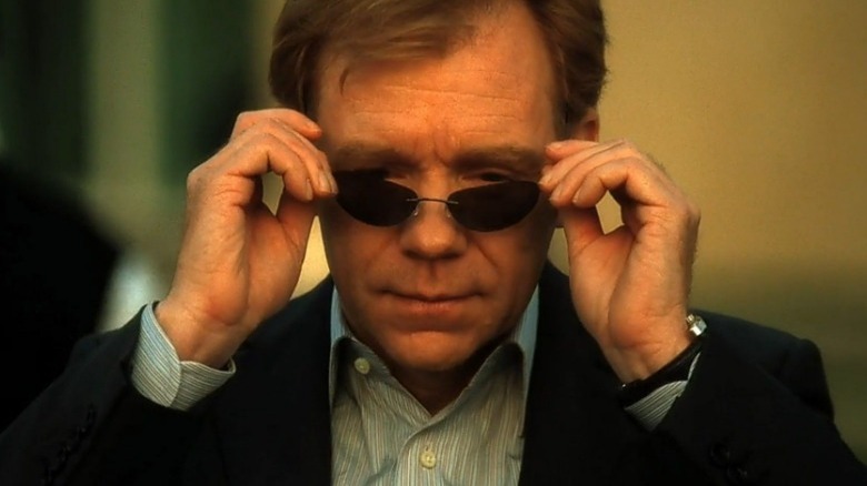 Horatio Caine putting on his glasses