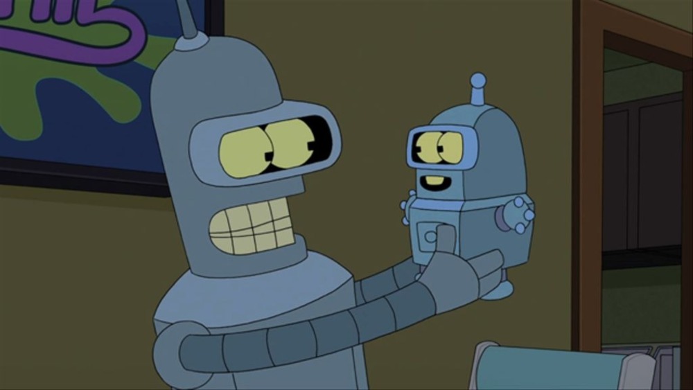 Bender holding Ben