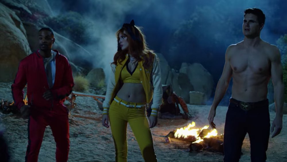 Andrew Bachelor, Robbie Amell, and Bella Thorne in The Babysitter: Killer Queen