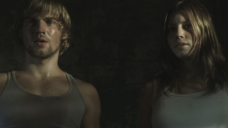 Jessica Biel and Mike Vogel in Texas Chainsaw Massacre