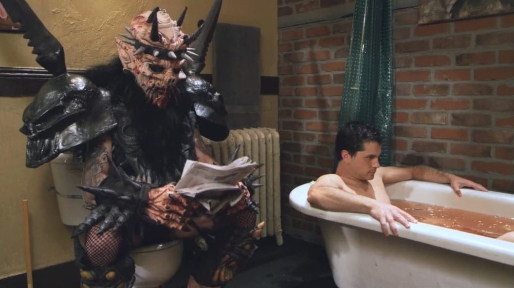 Oderus Urungus and Adam in the bathroom