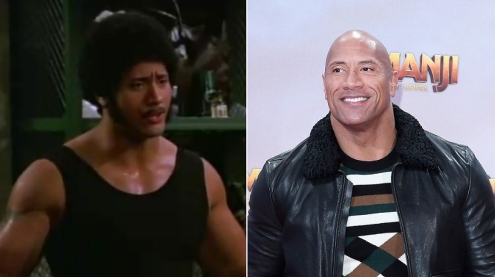 side-by-side of Rocky Johnson and Dwayne Johnson