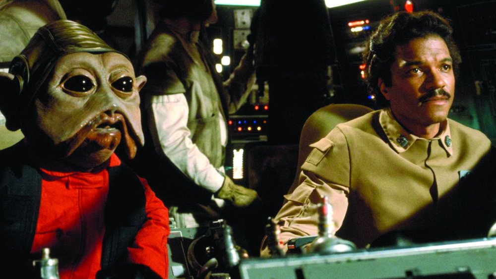 Nien Nunb and Lando Calrissian in Star Wars: Return of the Jedi