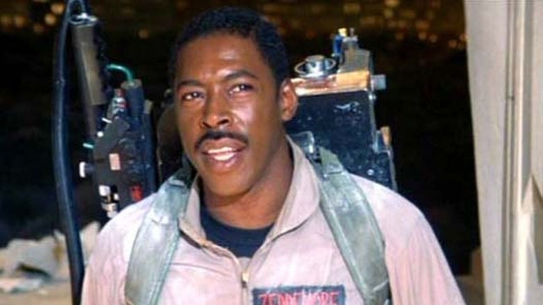 Ernie Hudson acting in Ghostbusters