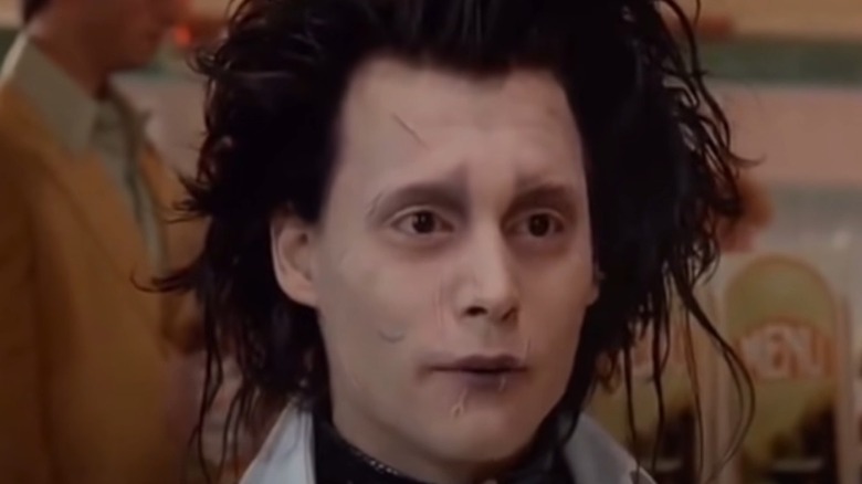 Edward Scissorhands staring