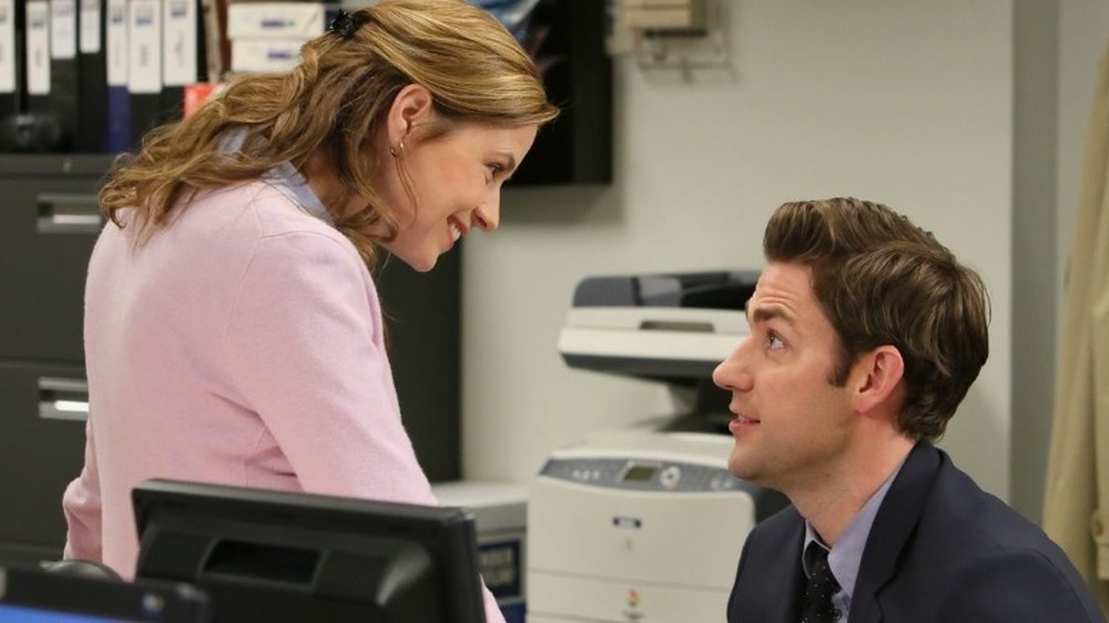 Jim & Pam talking