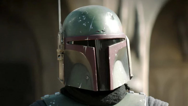 Boba Fett with his helmet on