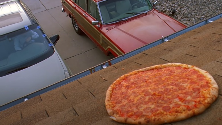 Pizza on the roof