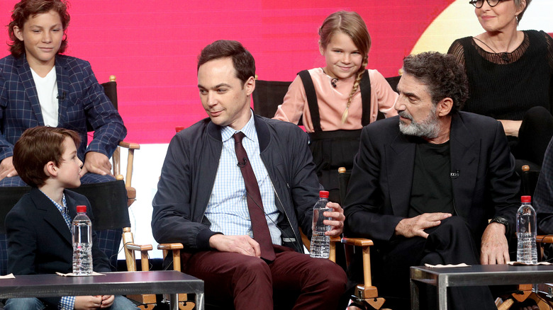 The cast of Young Sheldon onstage