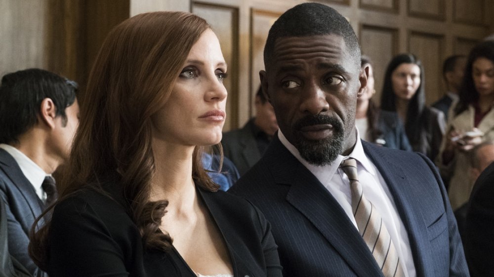 Jessica Chastain and Idris Elba in Molly's Game