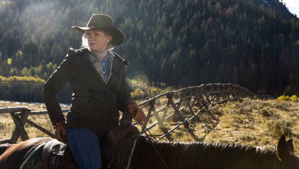 Gretchen Mol as Evelyn Dutton on Yellowstone