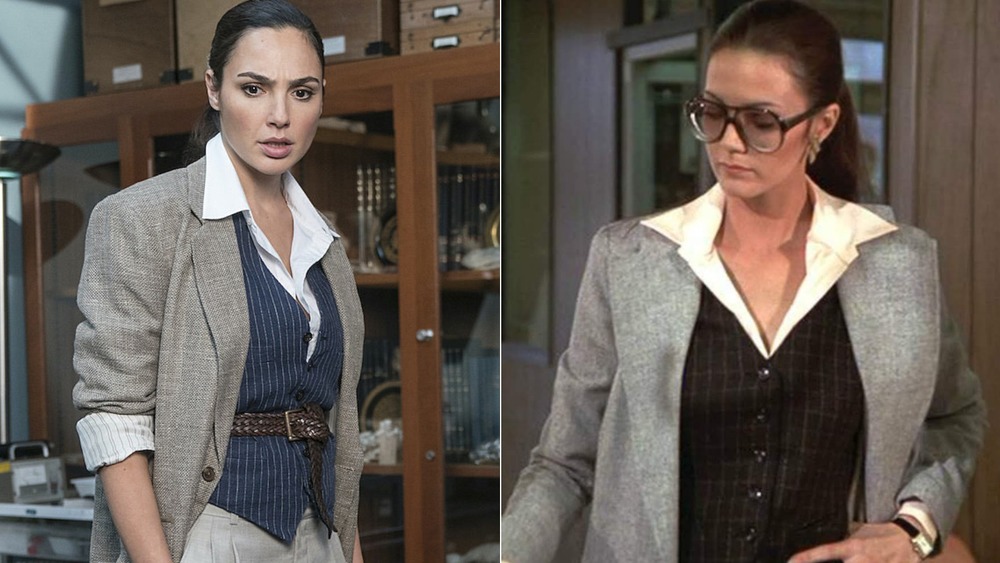 Gal Gadot and Lynda Carter Wonder Woman business attire