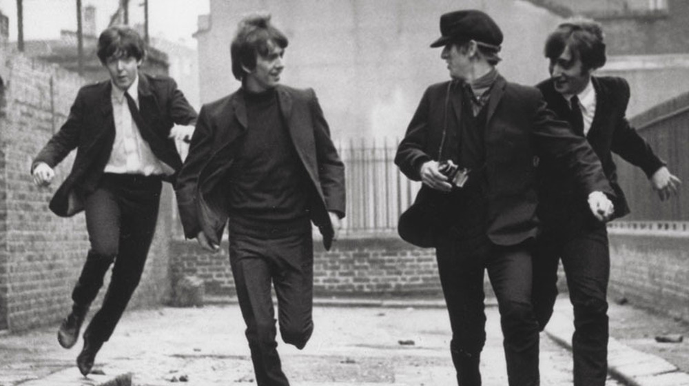 The Beatles running