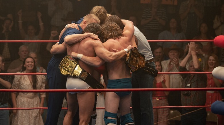 The Von Erichs embracing