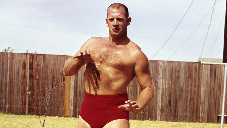 A young Fritz Von Erich poses