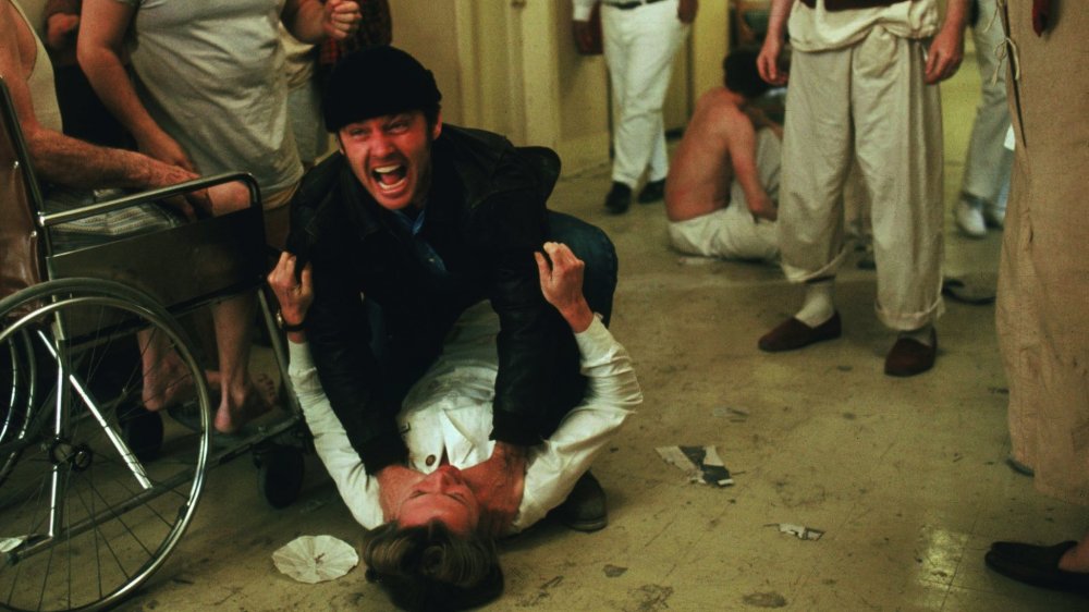R.P fights Nurse Ratched in One Flew Over the Cuckoo's Nest
