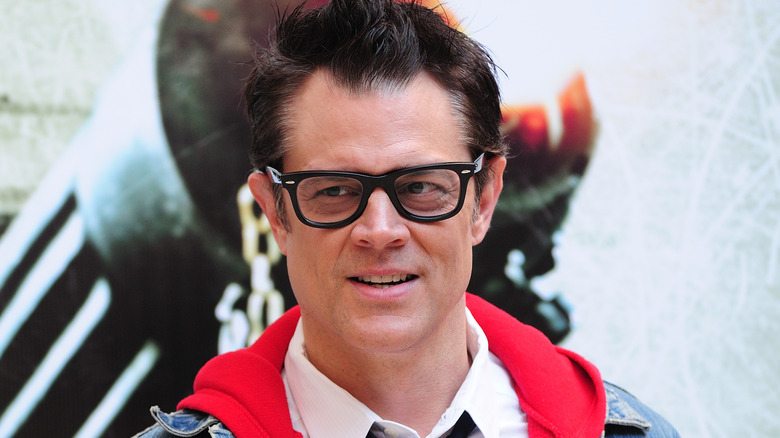 Johnny Knoxville in a denim jacket