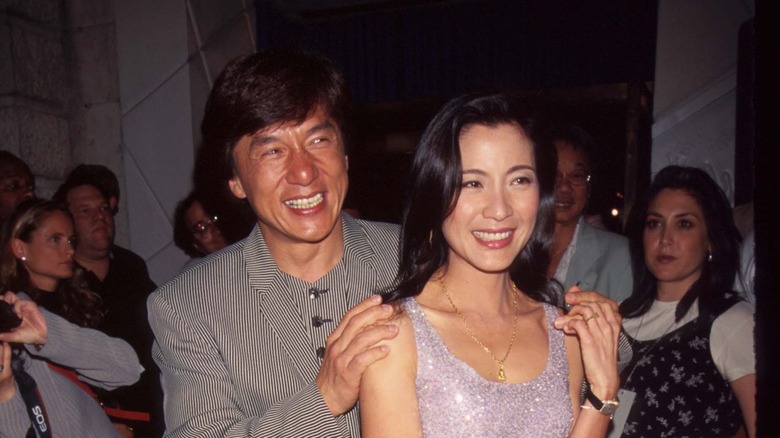 Jackie Chan Michelle Yeoh smiling