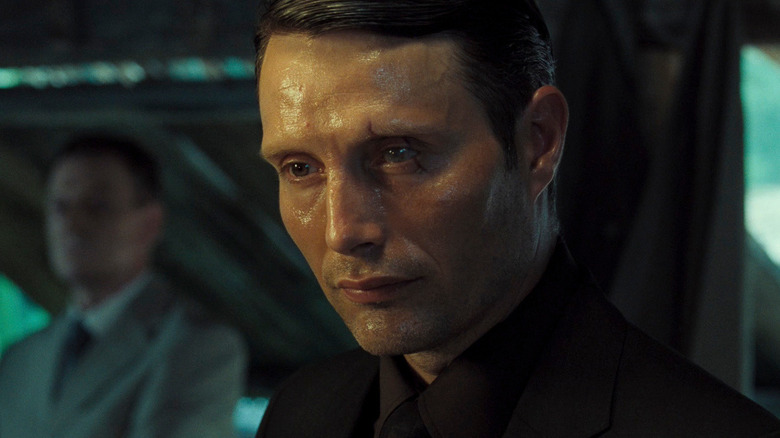 Le Chiffre sweaty