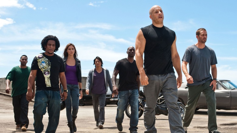 Fast Five cast walking 