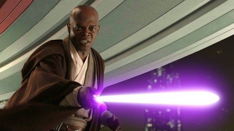 Mace Windu confronts Palpatine