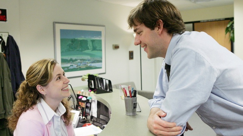 Pam and Jim in The Office