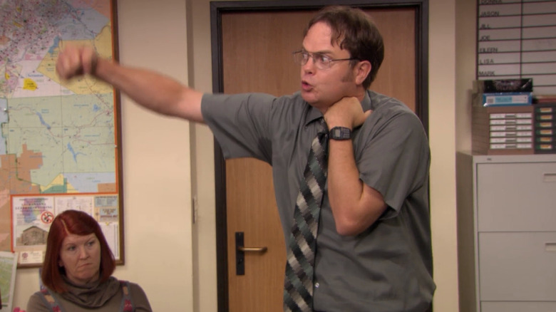 Dwight fighting himself