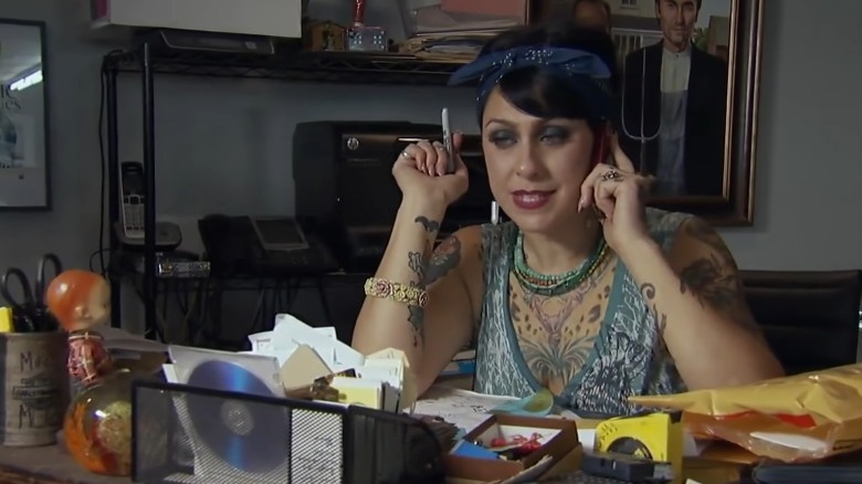 Danielle Colby on the phone