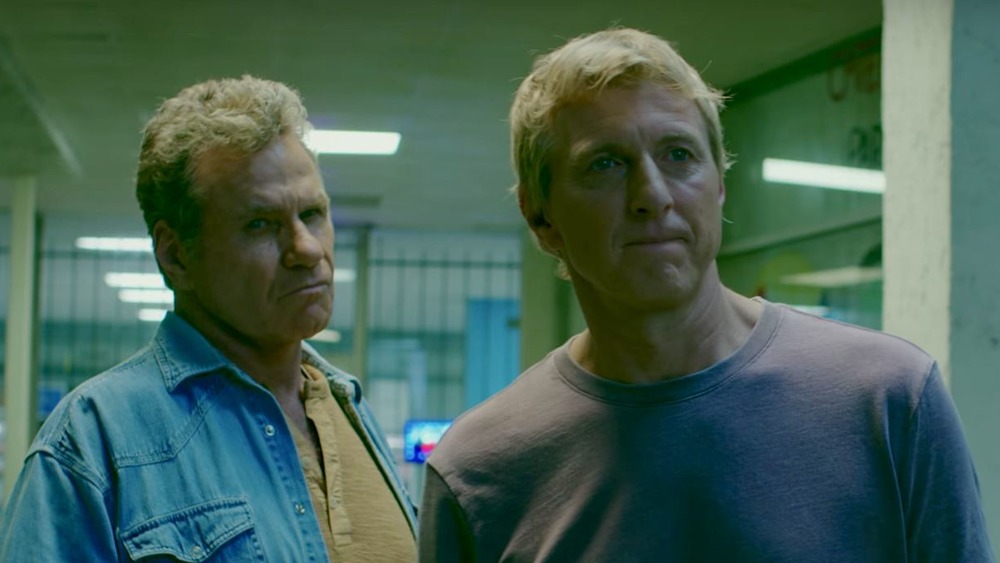 Martin Kove and William Zabka as John Kreese and Johnny Lawrence on Cobra Kai