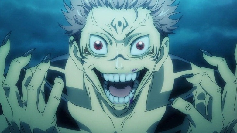 Sukuna laughing maniacally