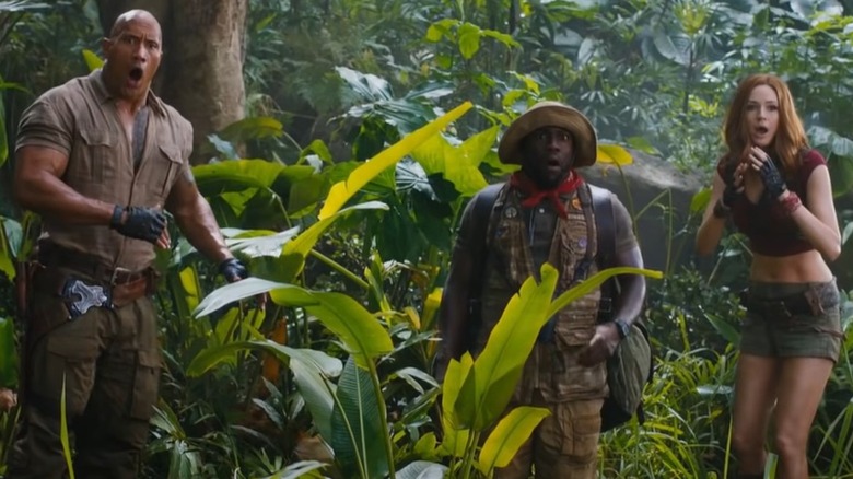 Dwayne Johnson, Kevin Hart, Karen Gillan Jumanji