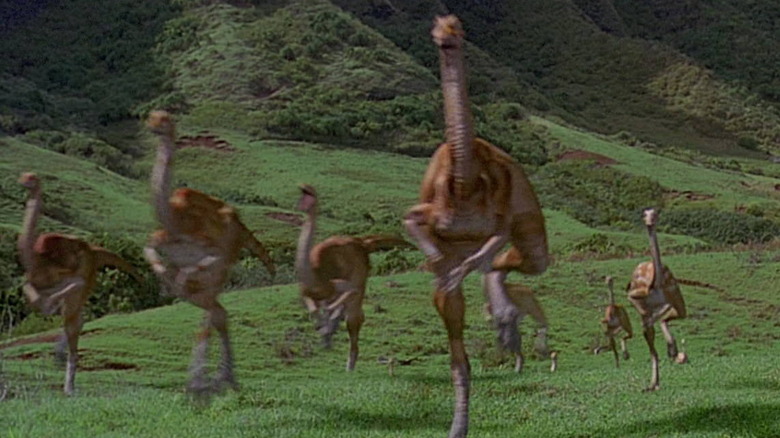 Gallimimus in Jurassic Park