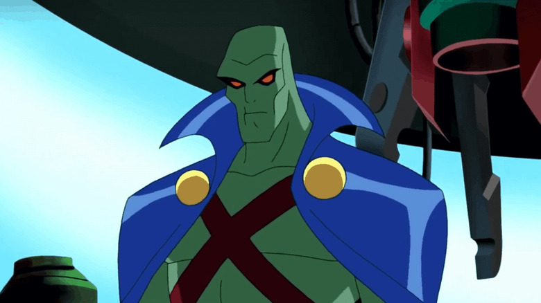 Martian Manhunter standing in Watchtower