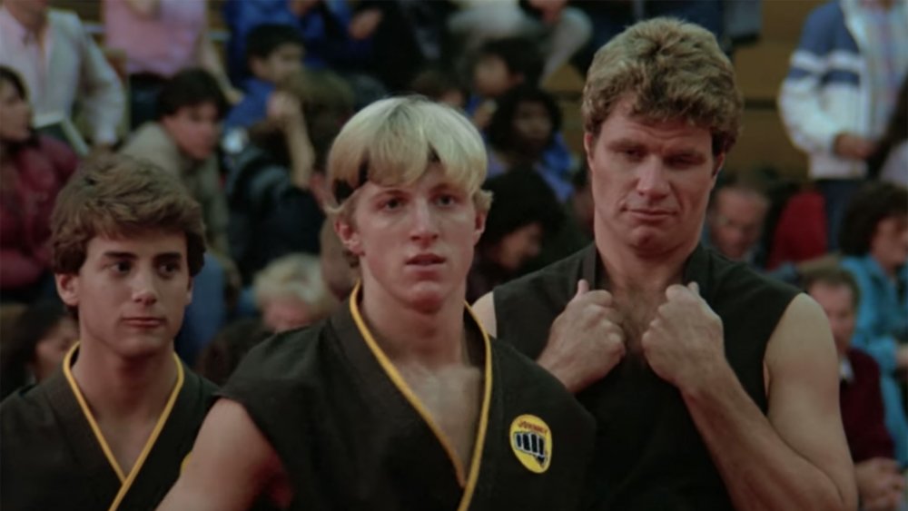 John Kreese and Johnny Lawrence in The Karate Kid