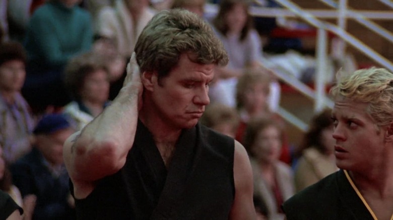 John Kreese teaching karate