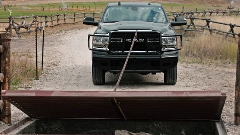 Dodge Ram truck in Yellowstone