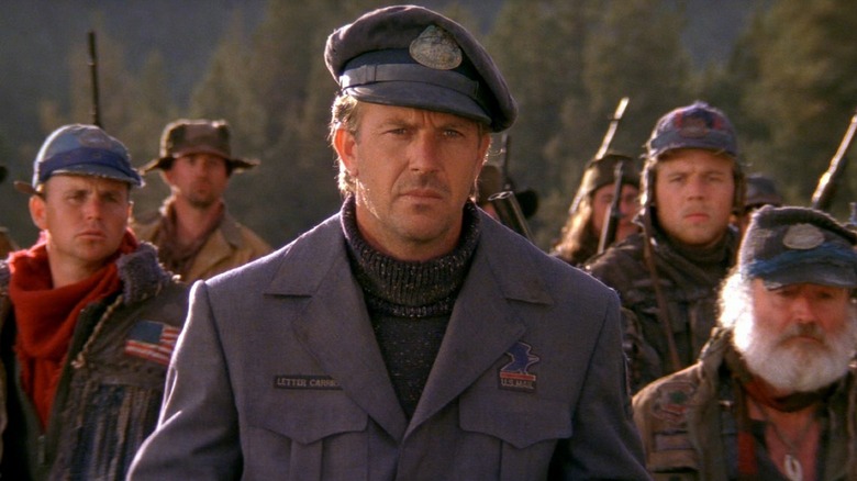 Kevin Costner leads a new postal service in "The Postman"