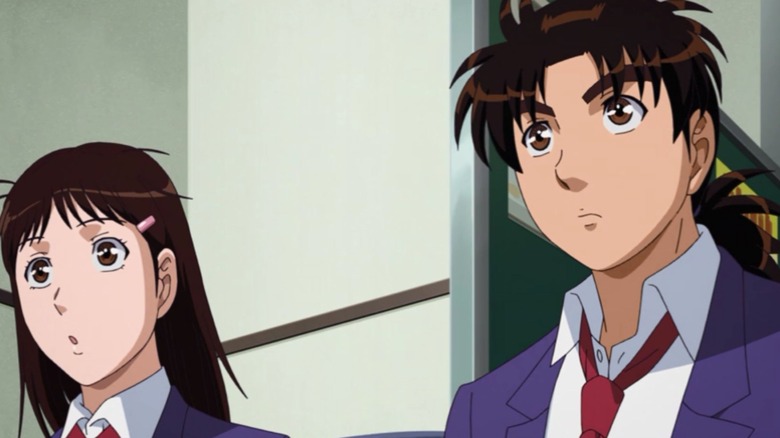 Kindaichi and Miyuki in class