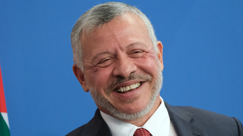 King Abdullah II smiling