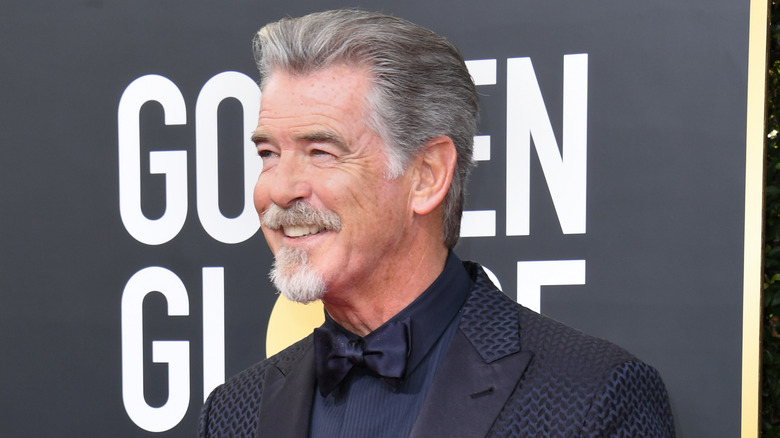 Pierce Brosnan on Golden Globes red carpet