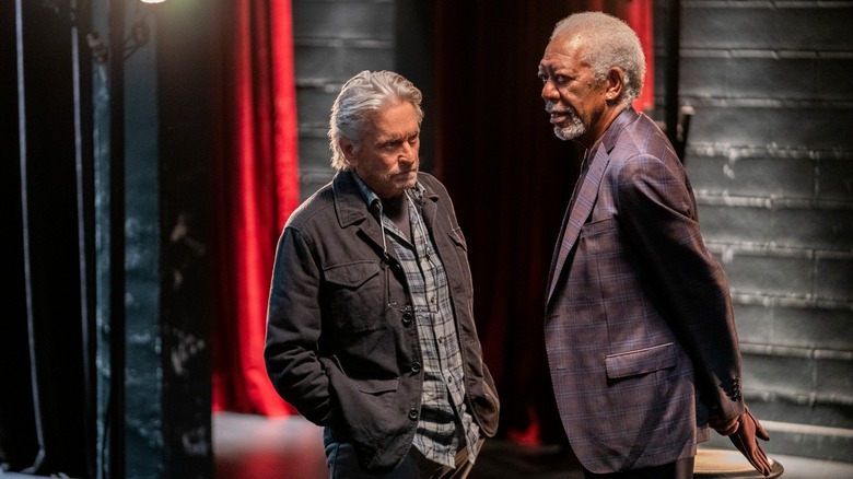 Michael Douglas and Morgan Freeman