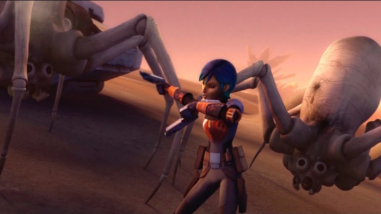 Sabine Wren fighting Krykna