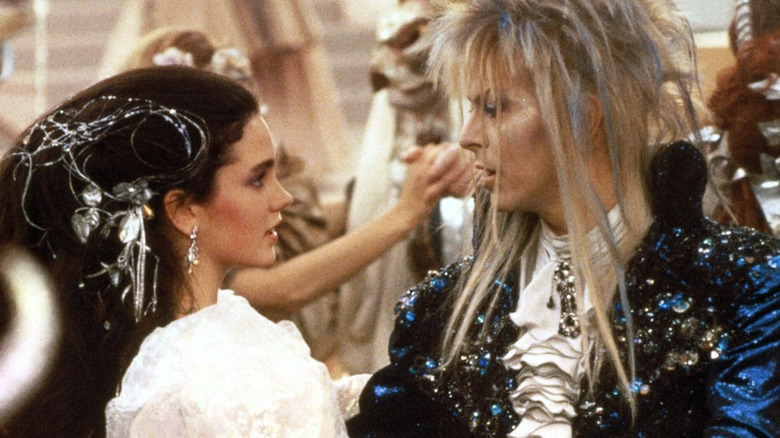 Jennifer Connelly and David Bowie in Labyrinth