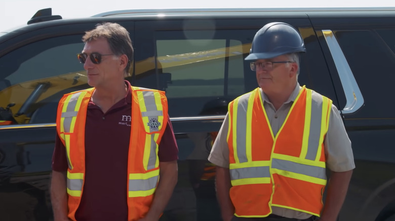 Marty Lagina and Charles Woodhouse standing together