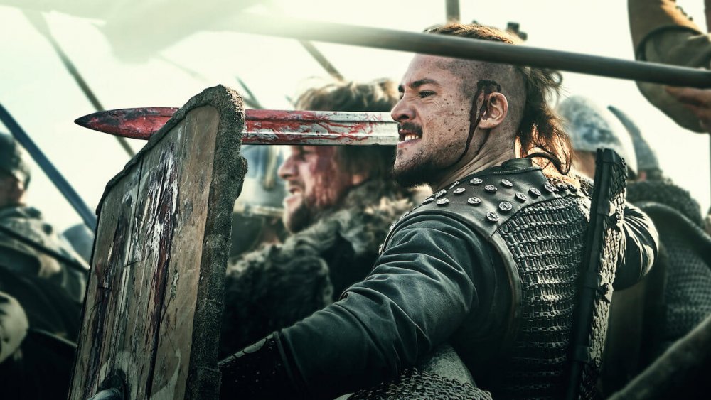 Alexander Dreymon as Uhtred on The Last Kingdom