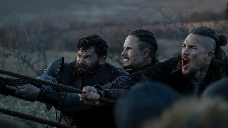 Uhtred and other warriors iin battle