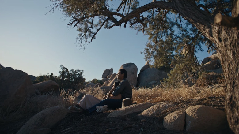 Willie Boy and Carlota watching the sunset